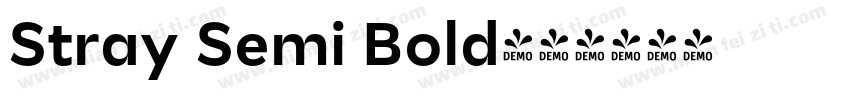 Stray Semi Bold字体转换